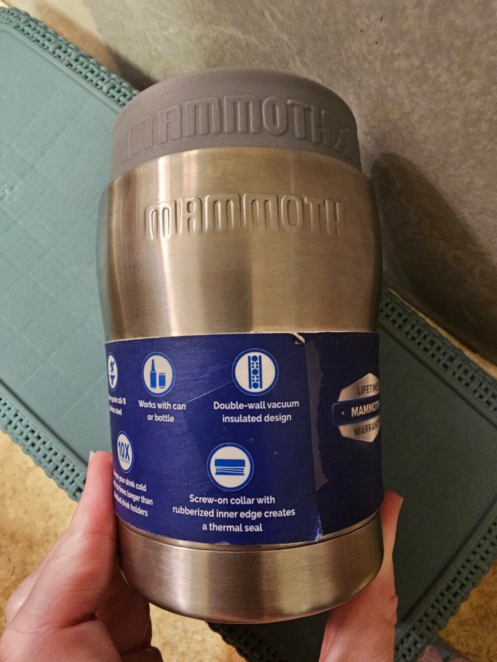 Mammoth Chillski 12oz Stainless Steel Insulated Can/Bottle Cooler MS-12KZ - Picture 4 of 13